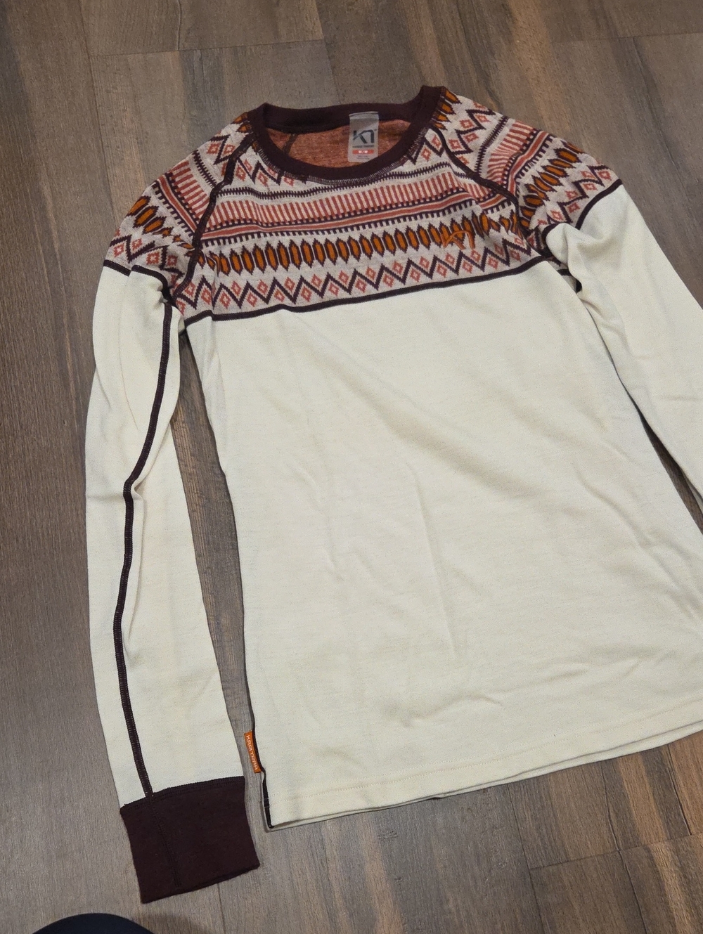 Kari Traa Womens Wool Size M Base Layer Sweater